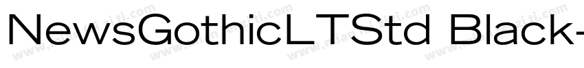 NewsGothicLTStd Black字体转换